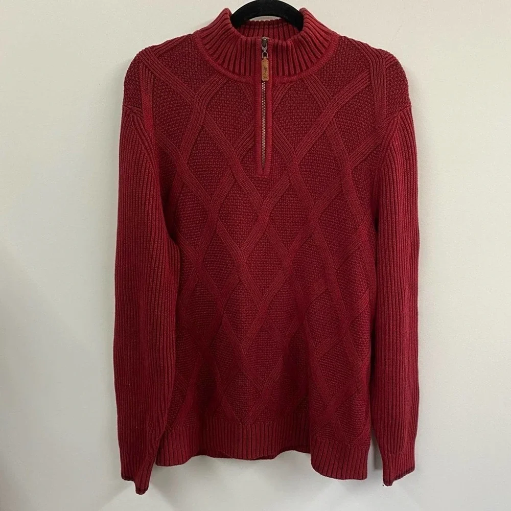 Tommy Bahama Half Zip Desert Diamond Sweater